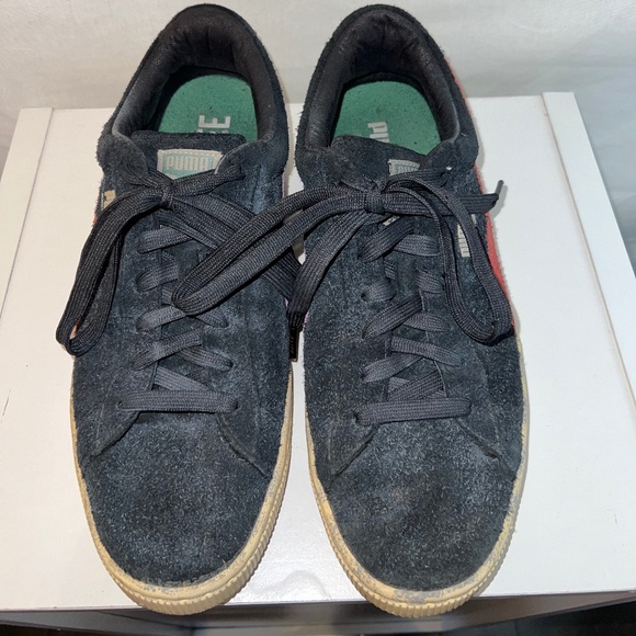 PUMA x ALIFE - Black/Amazon - Suede Classic - Low Top Sneaker - Distressed Suede - Picture 2 of 11